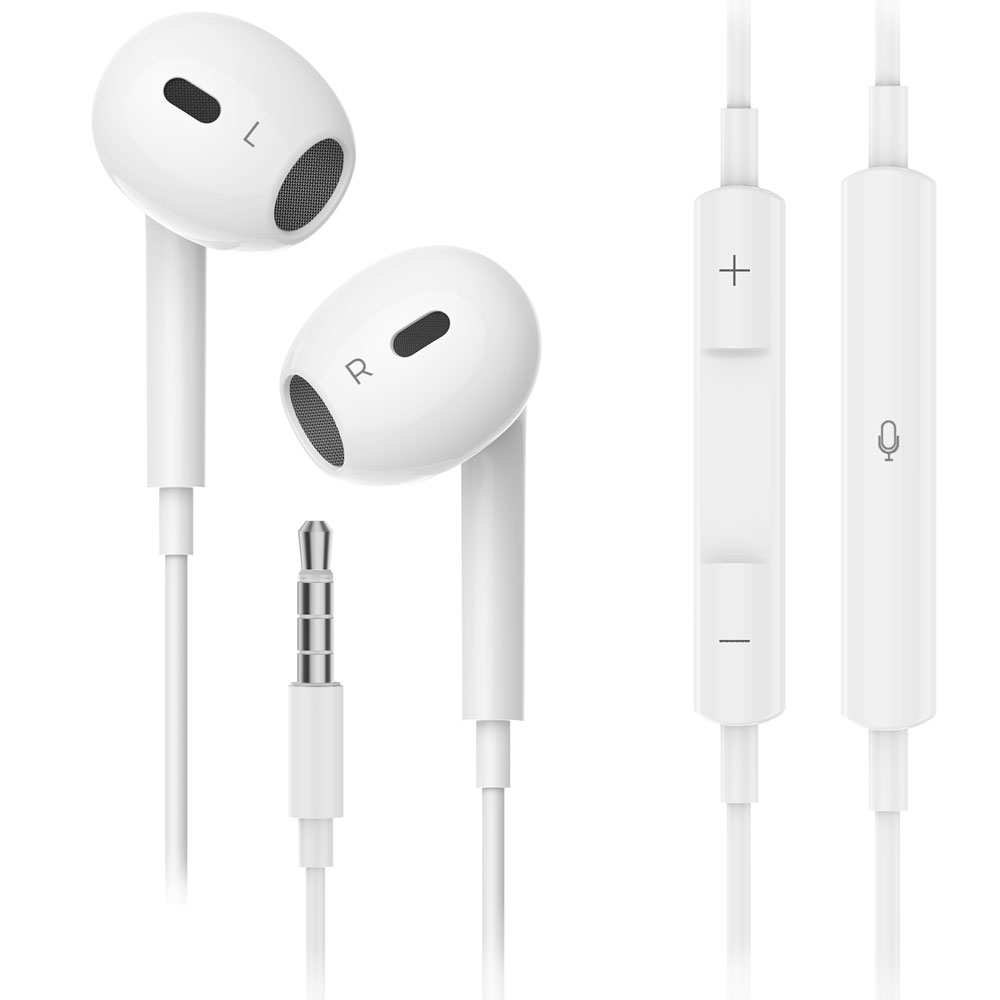 OC-A016 - Choetech A016 3.5mm aux Earphone White