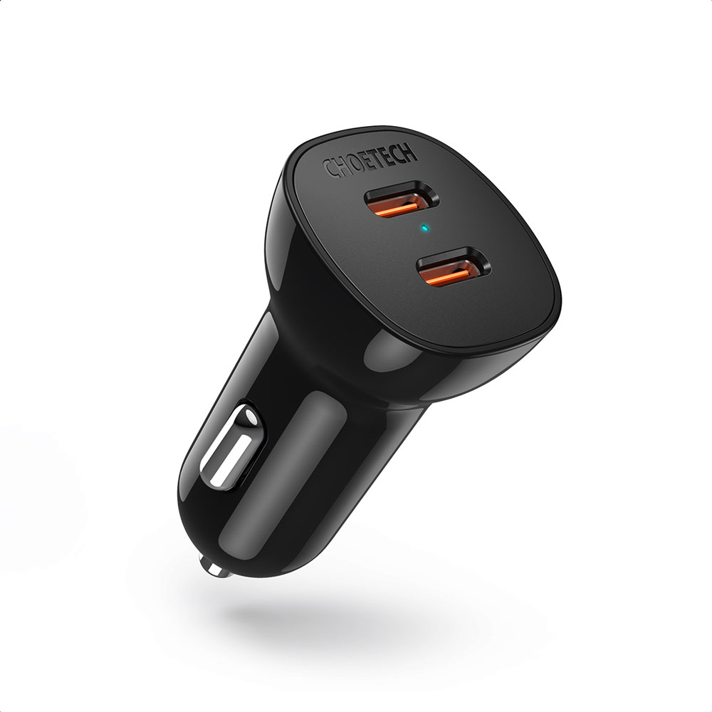 Choetech 60W Dual USB-C Fast Car Charger