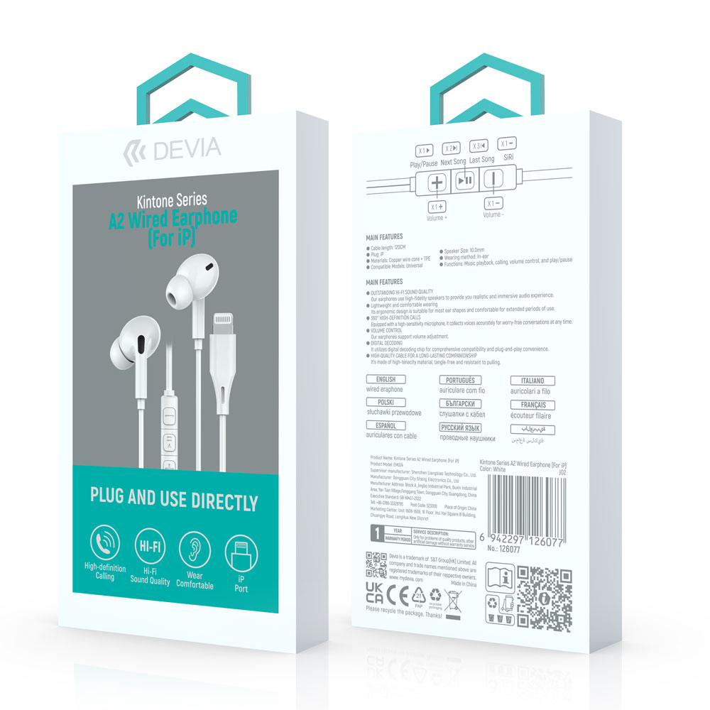 Devia Kintone Series A2 Wired Earphone (iP)