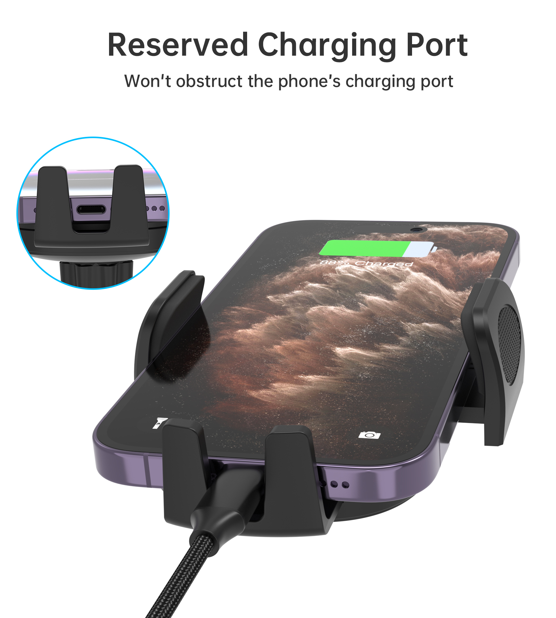 H066-Magnetic Car Mount Stand for iphone12/13/14