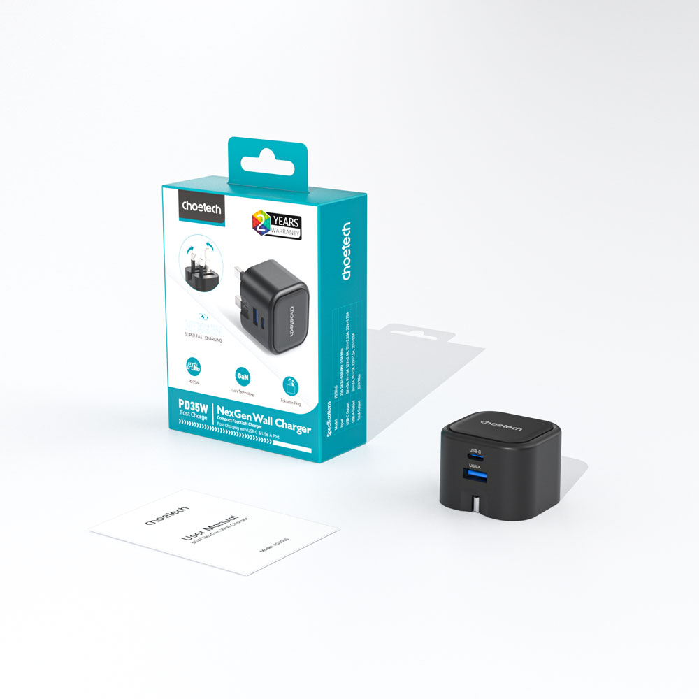 PD3065 - 35W 2-Port GaN Wall Charger