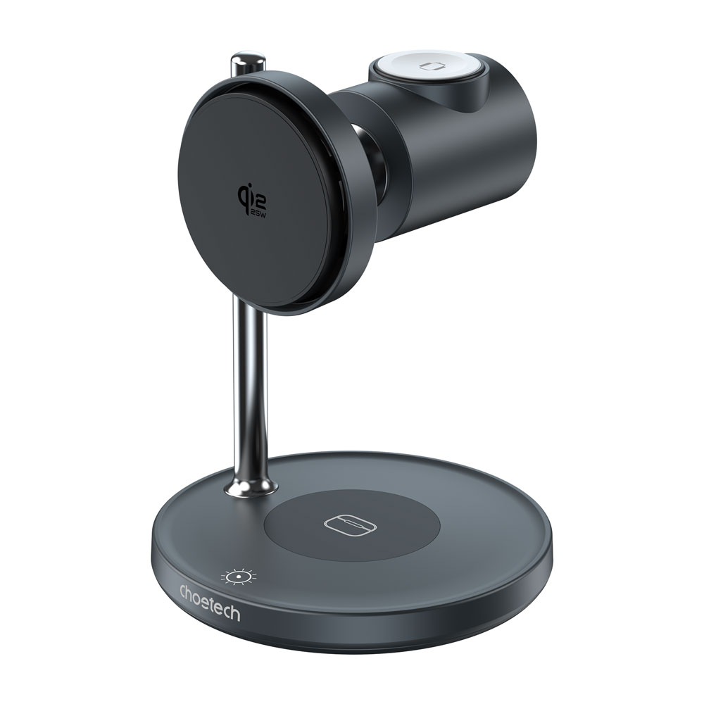 Choetech MagLeap Qi2.2 Certified 25W 3 in 1 Magnetic wireless charger holder 