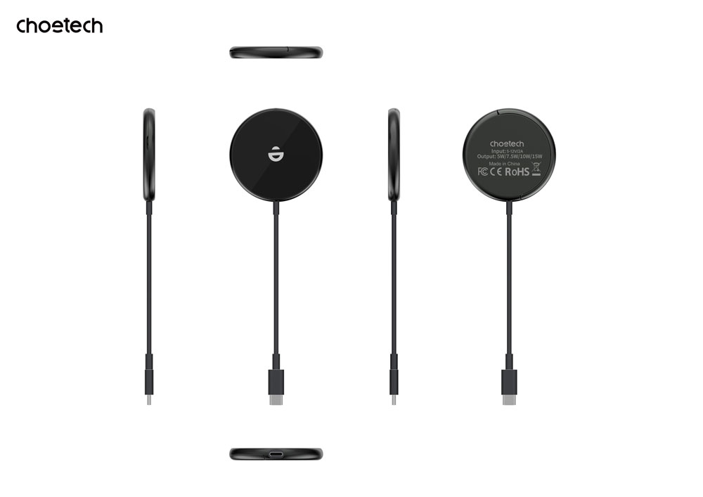 T697-F - 15W Magnetic wireless charger with holder