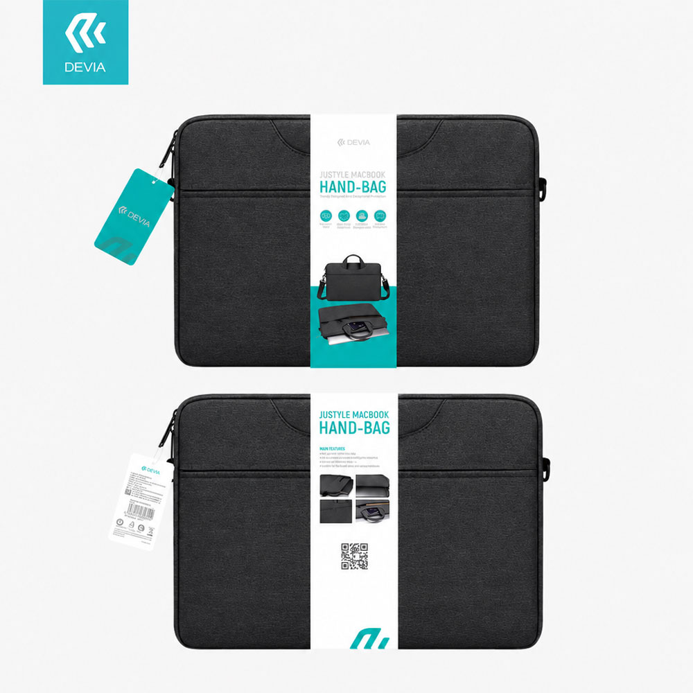 DEVIA Macbook Pro 15.4&16.2 Hand Bag Black