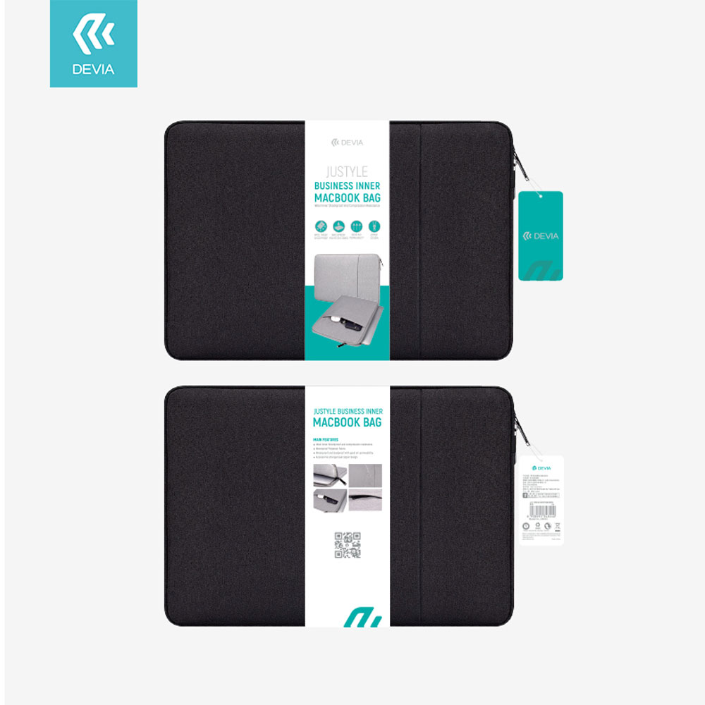DEVIA Macbook Air 13.3&Pro 13.3&Pro 14.2 Hand Bag Black