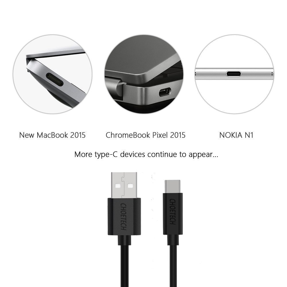 1m USB-A to type-C PVC Cable - AC0002