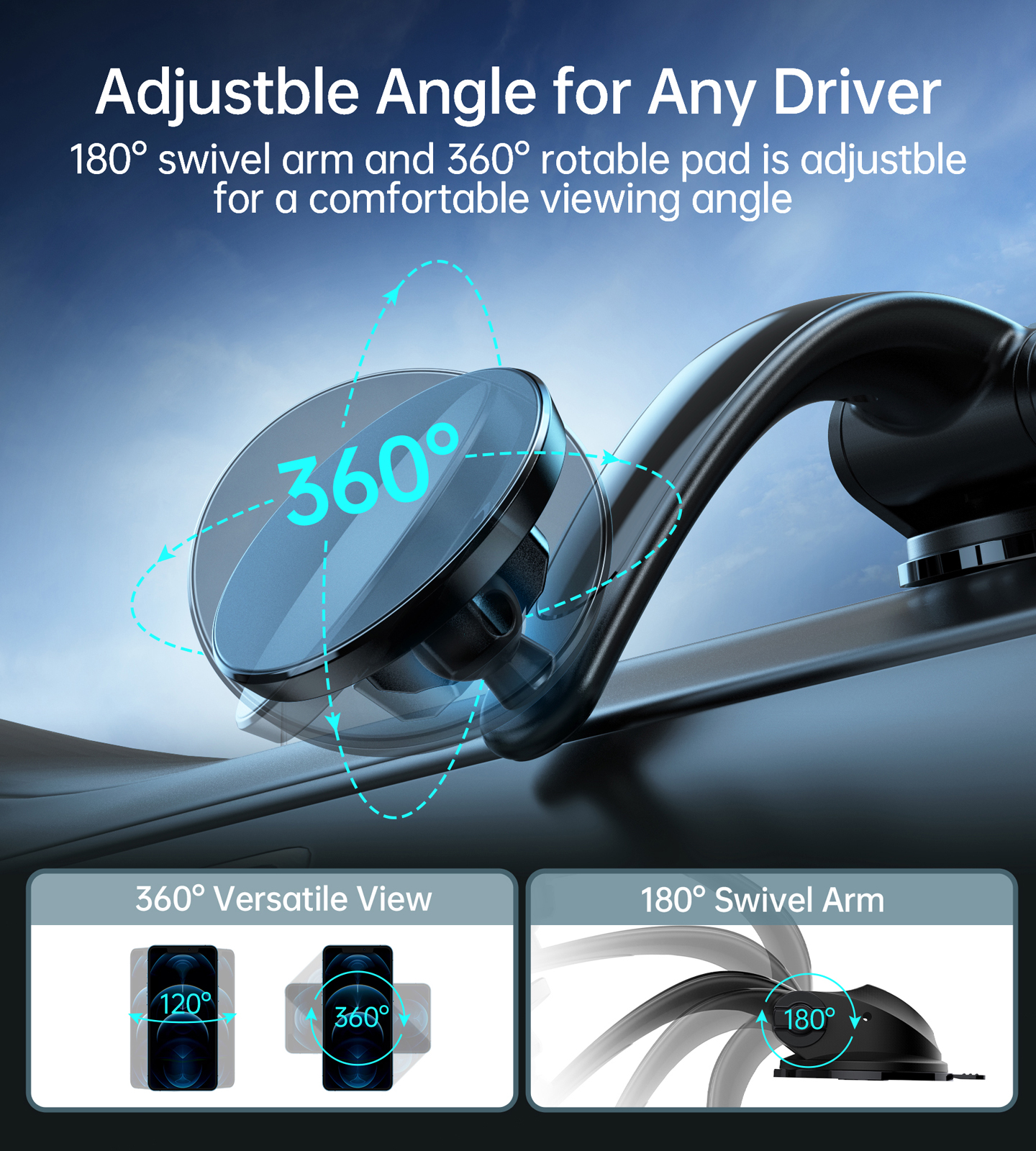 Mobile Holder - AT0005-BK