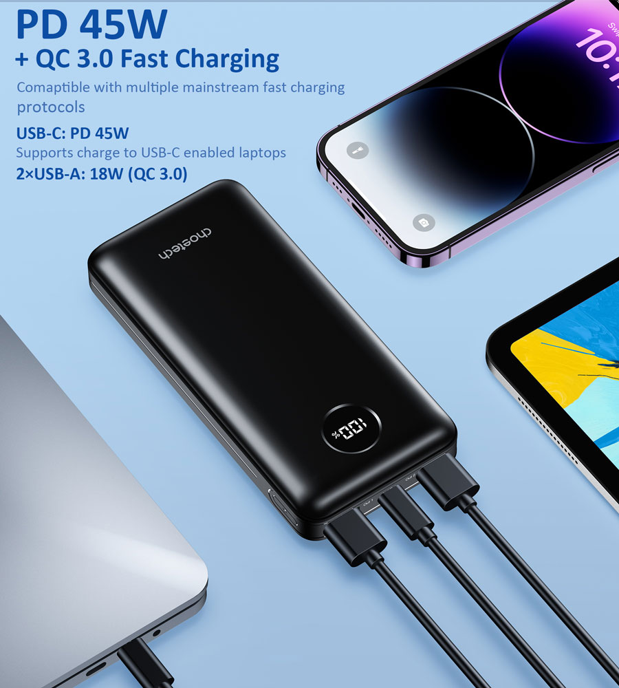 PD45W 20000mAh Power Bank - B653