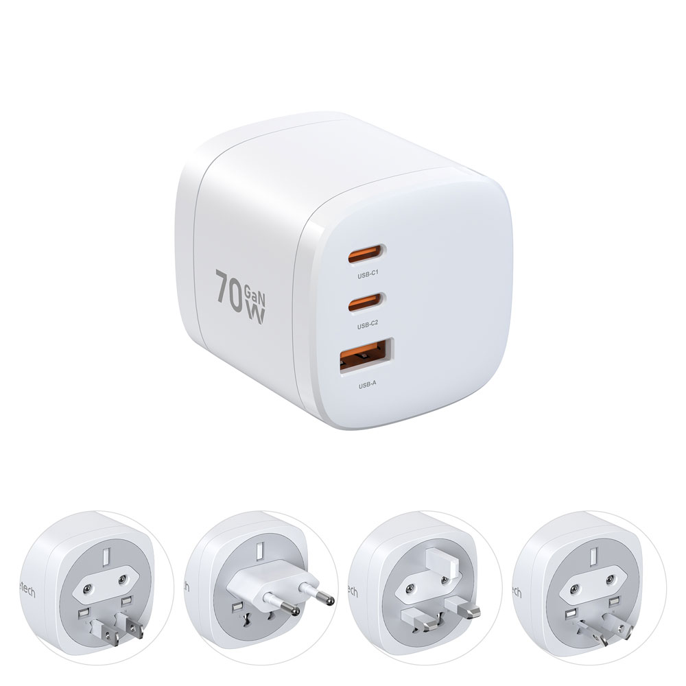 Choetech 70W Rotatable Universal GaN Wall Charger 