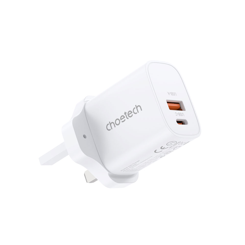 Choetech NexGen PD20W A+C Wall Charger with AC Cable