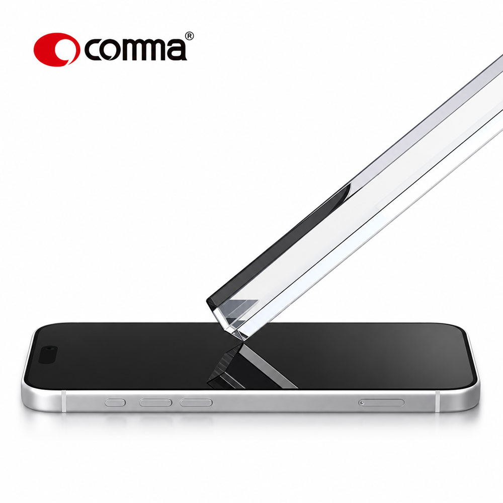 Comma iPhone 18 Pro Max Privacy Tempered Glass