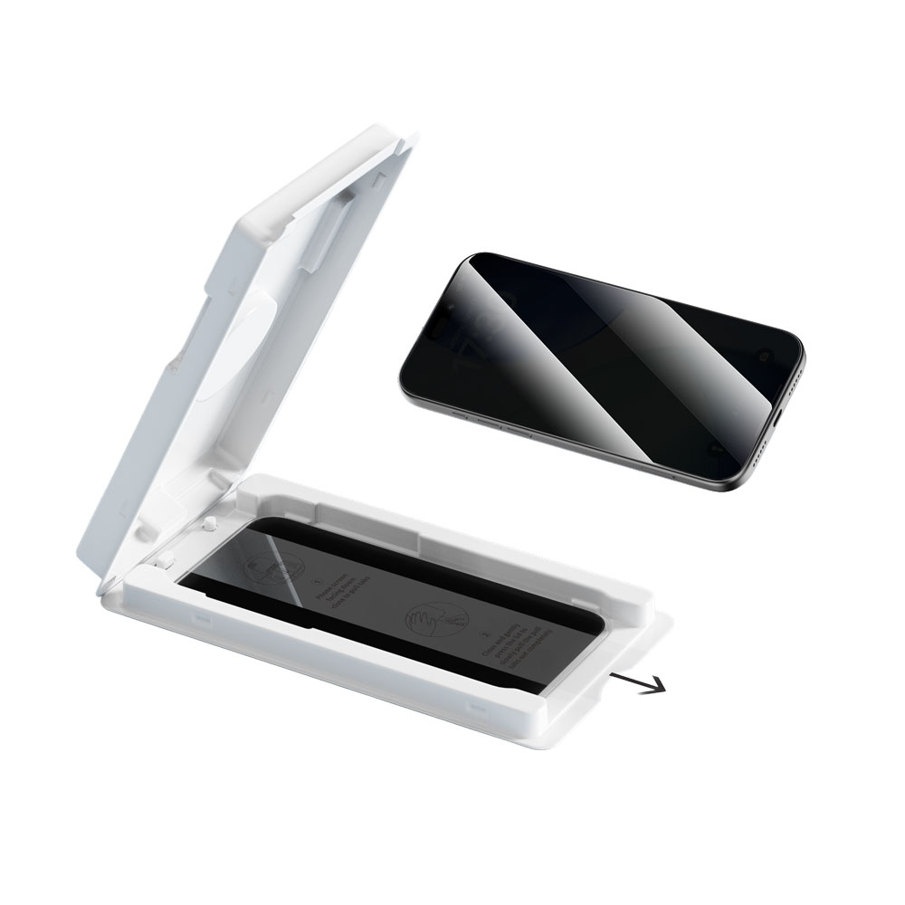 Devia Ultra Series Diamond Hardness HD Privacy Tempered Glass(With Assist Tool) for Iphone 18 Series