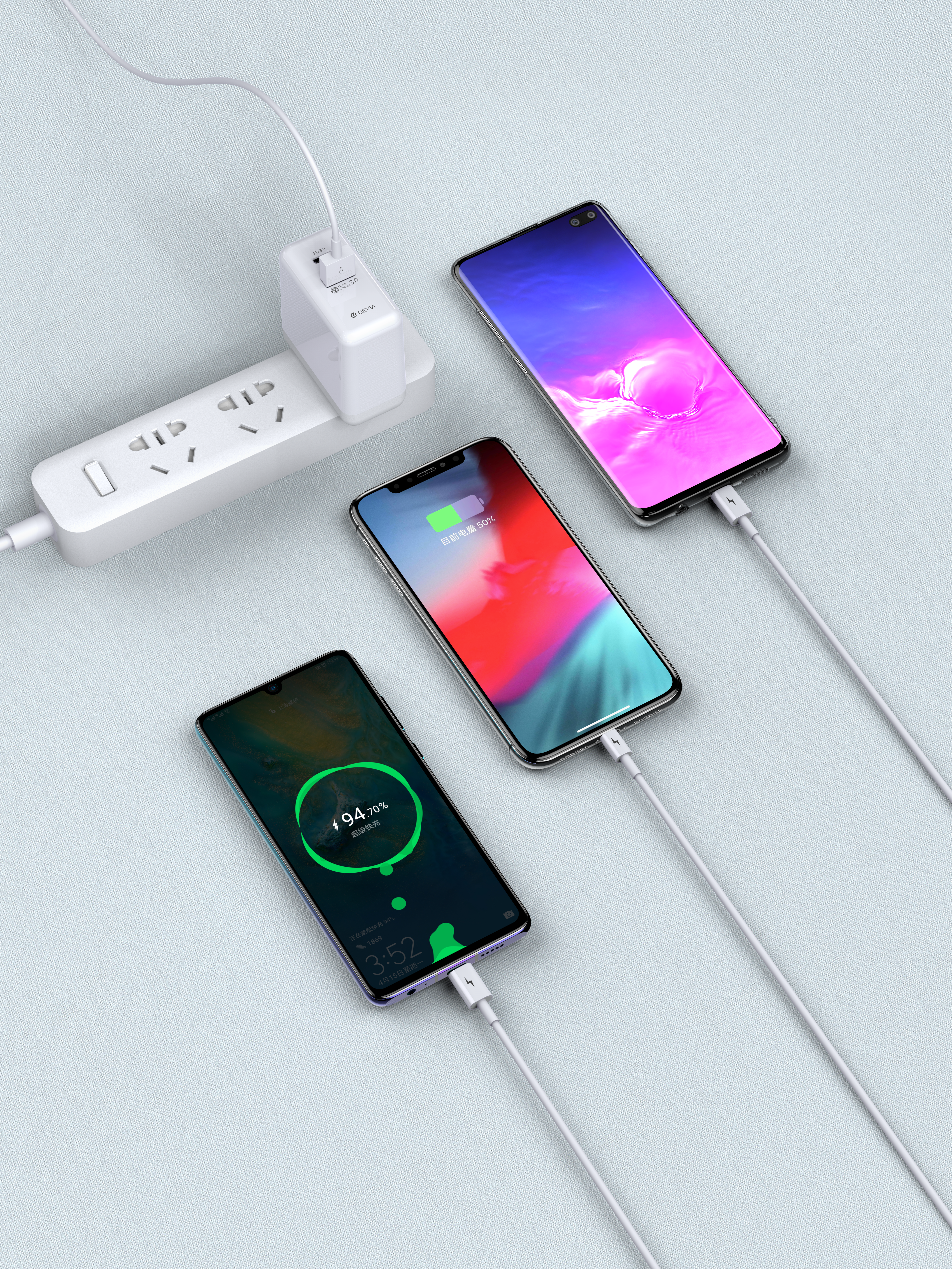 EC141-Devia Smart Series 3 In 1 Charging Cable (Micro, Type-C Lightning)
