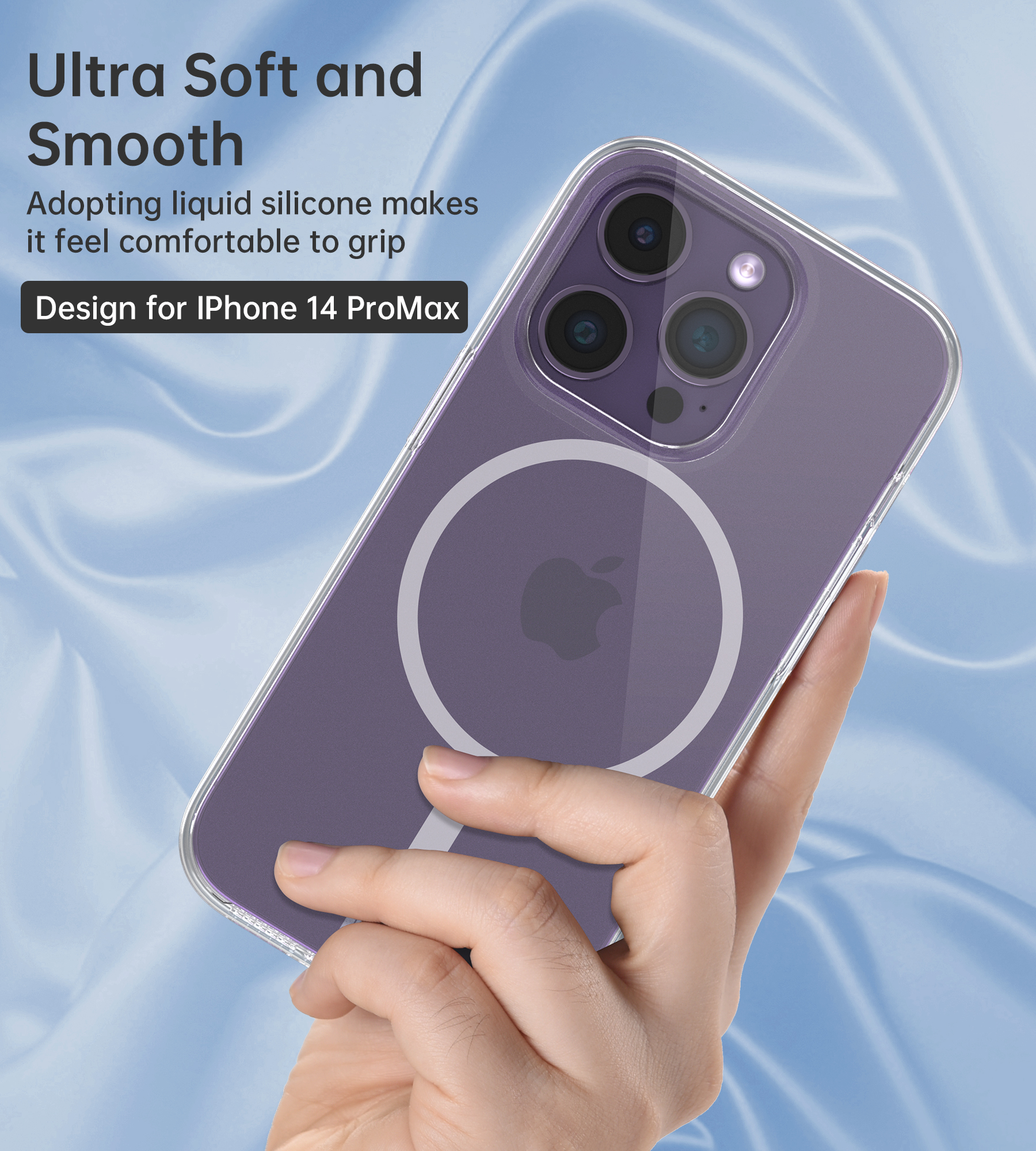 PC0122 - Transparent Maganetic case for iPhone14 Pro Max