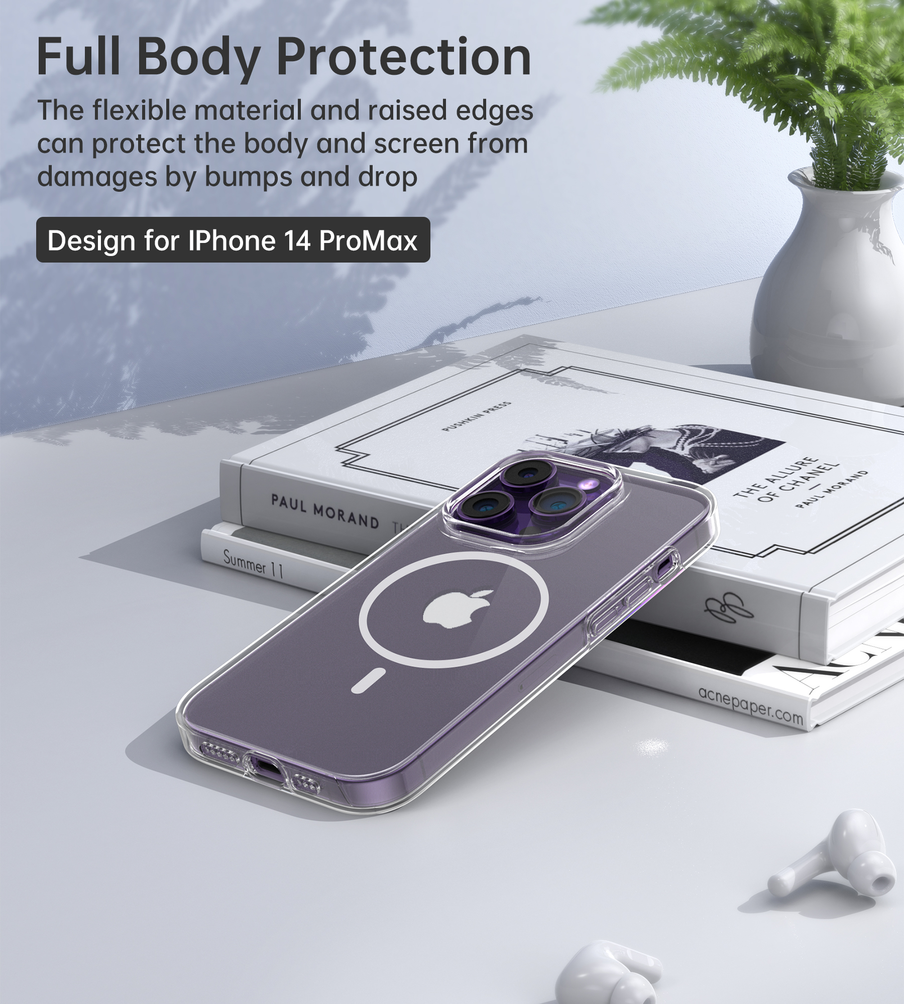 PC0122 - Transparent Maganetic case for iPhone14 Pro Max